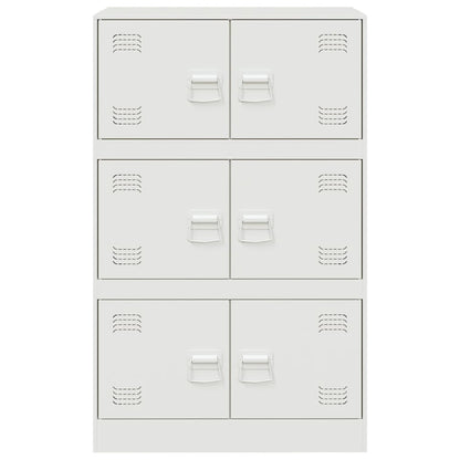 Aparador 67x39x107 cm aço branco