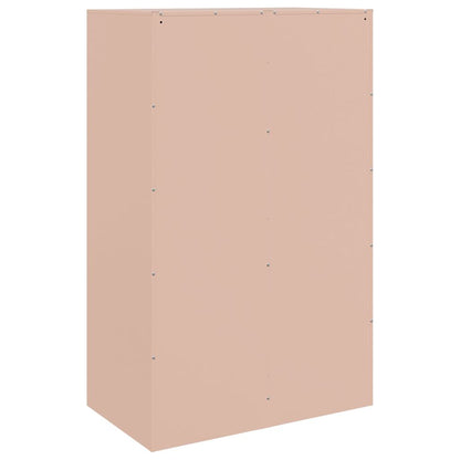 Aparador 67x39x107 cm aço rosa