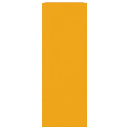 Aparador 67x39x107 cm aço amarelo mostarda