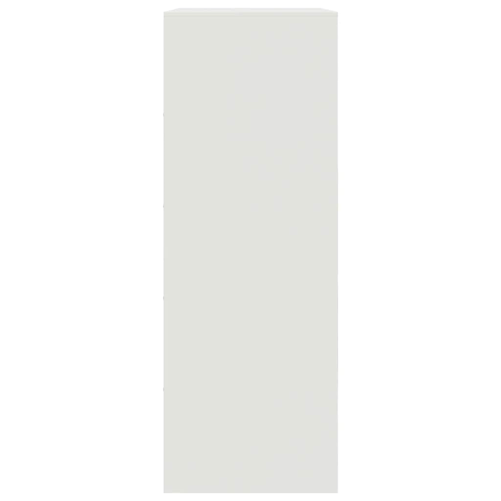 Aparador 67x39x107 cm aço branco