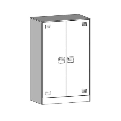 Aparador 67x39x107 cm aço branco