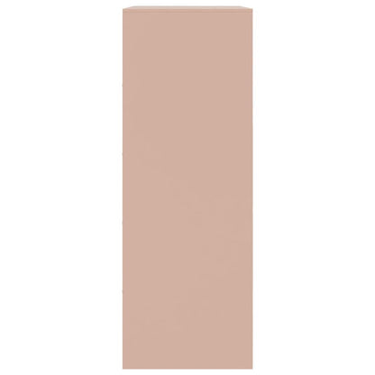 Aparador 67x39x107 cm aço rosa