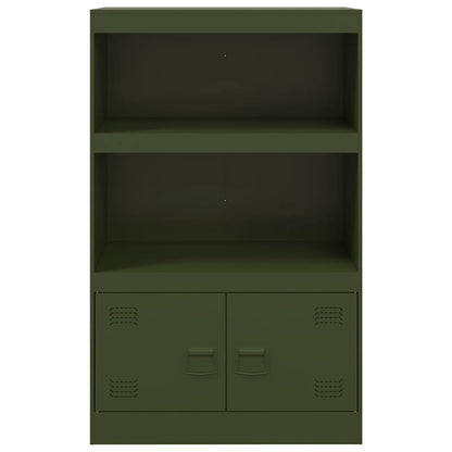 Aparador 67x39x107 cm aço verde azeitona