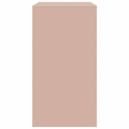 Aparador 67x39x73 cm aço rosa