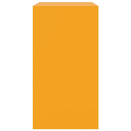 Aparador 67x39x73 cm aço amarelo mostarda