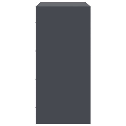 Aparador 67x39x83 cm aço antracite