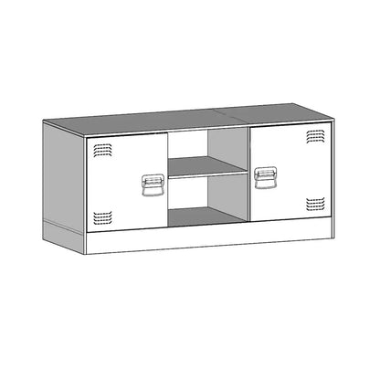 Móvel de TV aço preto