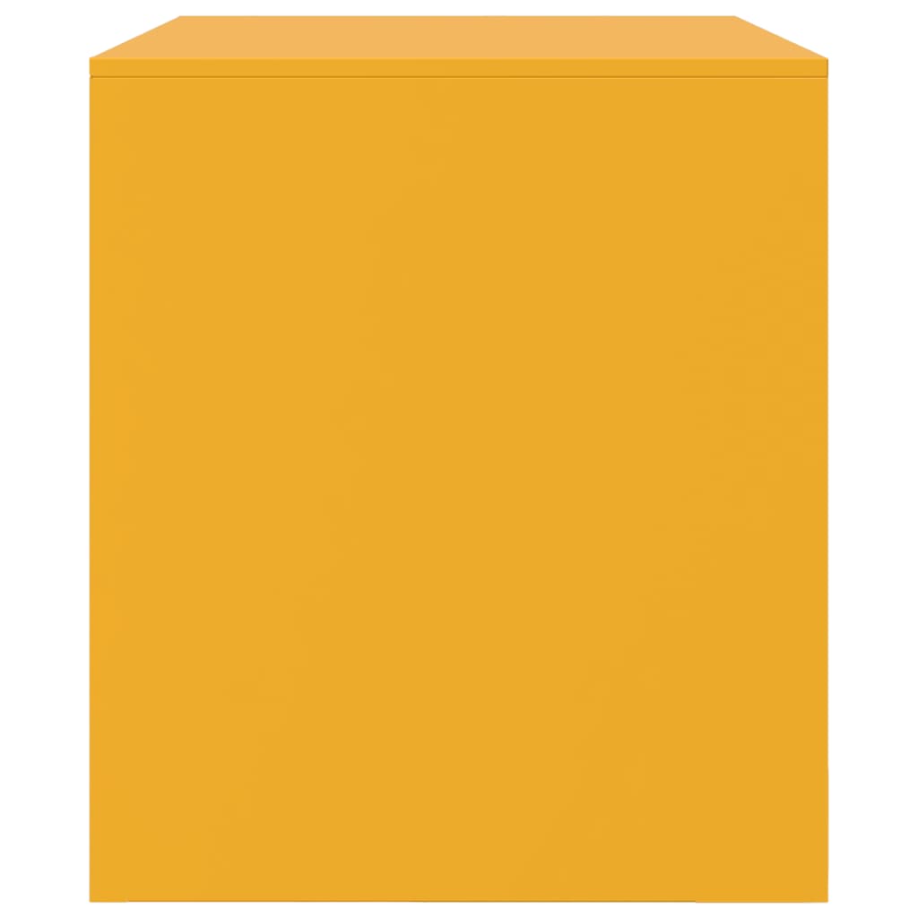 Móvel de TV aço amarelo mostarda