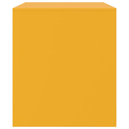 Móvel de TV aço amarelo mostarda