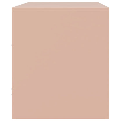 Móvel de TV aço rosa