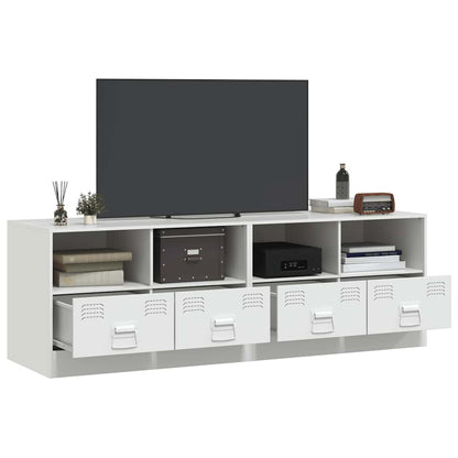 Móveis de TV aço branco, 2 pcs
