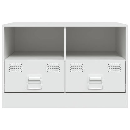 Móveis de TV aço branco, 2 pcs