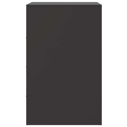 Mesas de cabeceira 2 pcs 34,5x39x62 cm aço preto