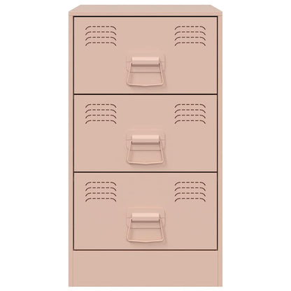 Mesa de cabeceira 34,5x39x62 cm aço rosa