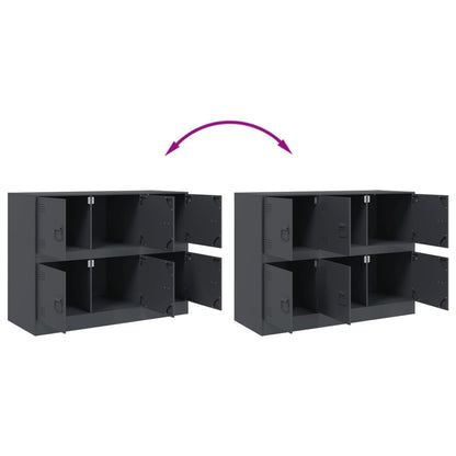 Aparador 99x39x73 cm aço antracite