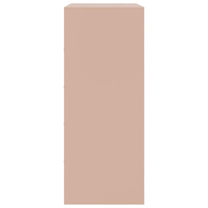 Aparador alto 67x39x95 cm aço rosa