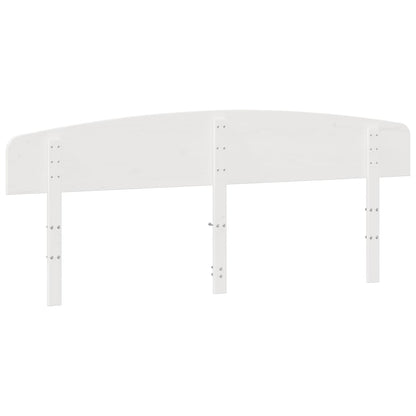 Cabeceira 180 cm madeira de pinho maciça branco