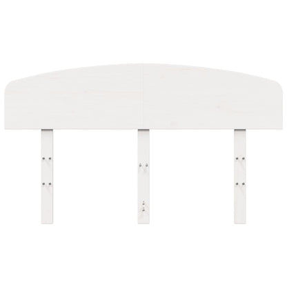 Cabeceira 135 cm madeira de pinho maciça branco
