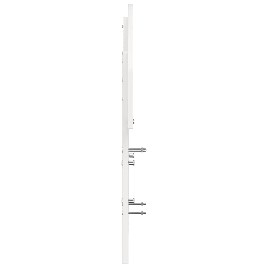 Cabeceira 135 cm madeira de pinho maciça branco