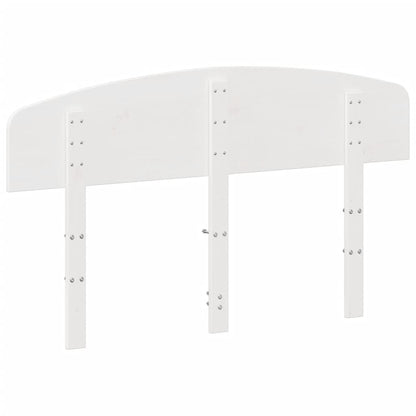 Cabeceira 135 cm madeira de pinho maciça branco