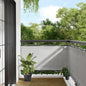 Tela de varanda 75x400 cm 100% poliéster oxford cinzento-claro