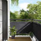 Tela de varanda 75x800 cm 100% poliéster oxford antracite