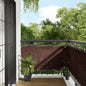 Tela de varanda 75x800 cm 100% poliéster oxford castanho