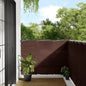Tela de varanda 120x700 cm 100% poliéster oxford castanho