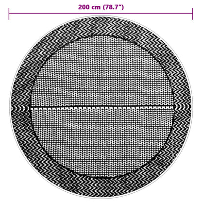 Tapete de exterior Ø200 cm ARAKIL PP cinzento