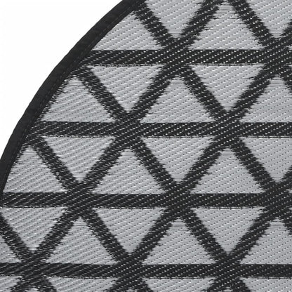 Tapete de exterior Ø120 cm ARAKIL PP preto