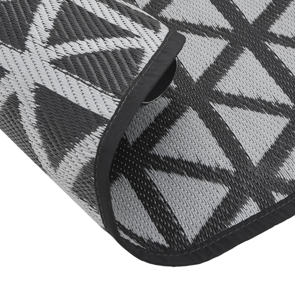 Tapete de exterior Ø120 cm ARAKIL PP preto