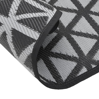 Tapete de exterior Ø120 cm ARAKIL PP preto
