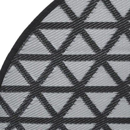 Tapete de exterior Ø160 cm ARAKIL PP preto