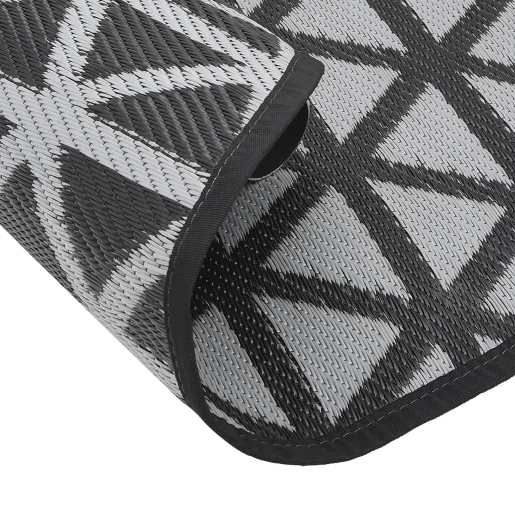 Tapete de exterior Ø200 cm ARAKIL PP preto