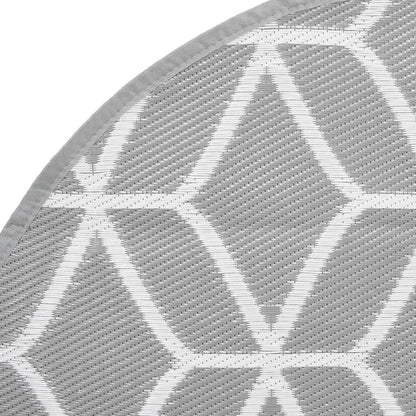 Tapete de exterior Ø160 cm ARAKIL PP cinzento