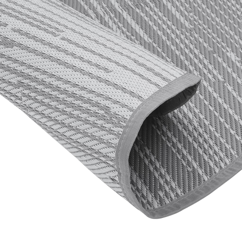 Tapete de exterior Ø120 cm ARAKIL PP cinzento