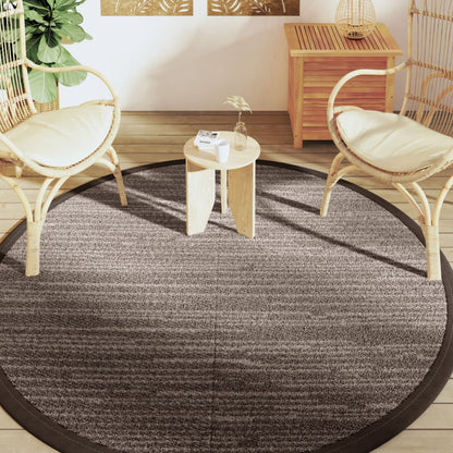 Tapete de exterior Ø200 cm ARAKIL PP castanho