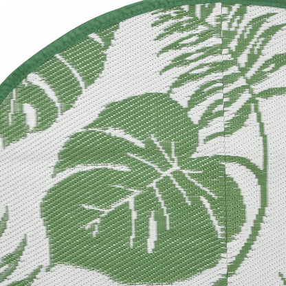 Tapete de exterior Ø120 cm ARAKIL PP Verde
