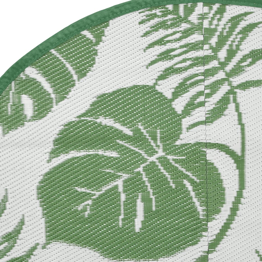 Tapete de exterior Ø160 cm ARAKIL PP Verde
