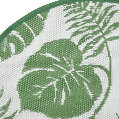 Tapete de exterior Ø160 cm ARAKIL PP Verde
