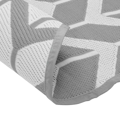Tapete de exterior Ø160 cm ARAKIL PP cinzento