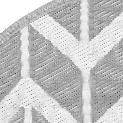 Tapete de exterior Ø160 cm ARAKIL PP cinzento