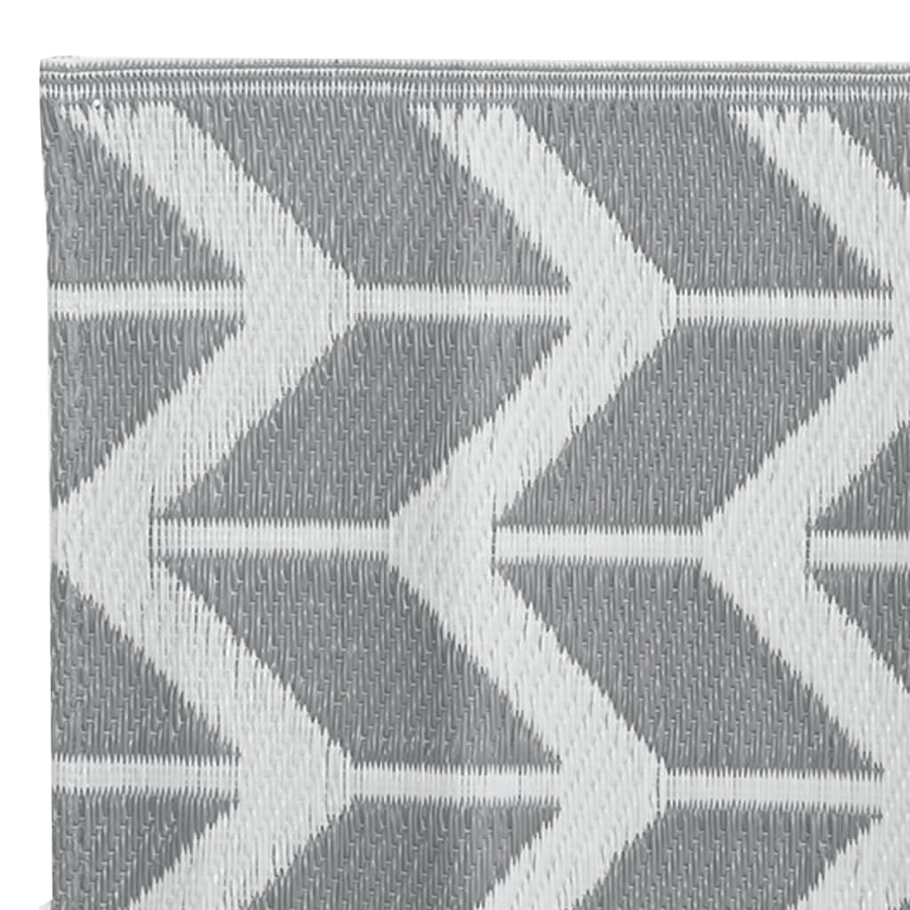 Tapete de exterior 120x180 cm 140x200 PP cinzento
