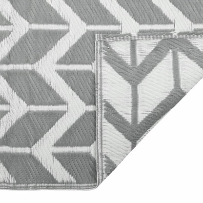 Tapete de exterior 120x180 cm 140x200 PP cinzento