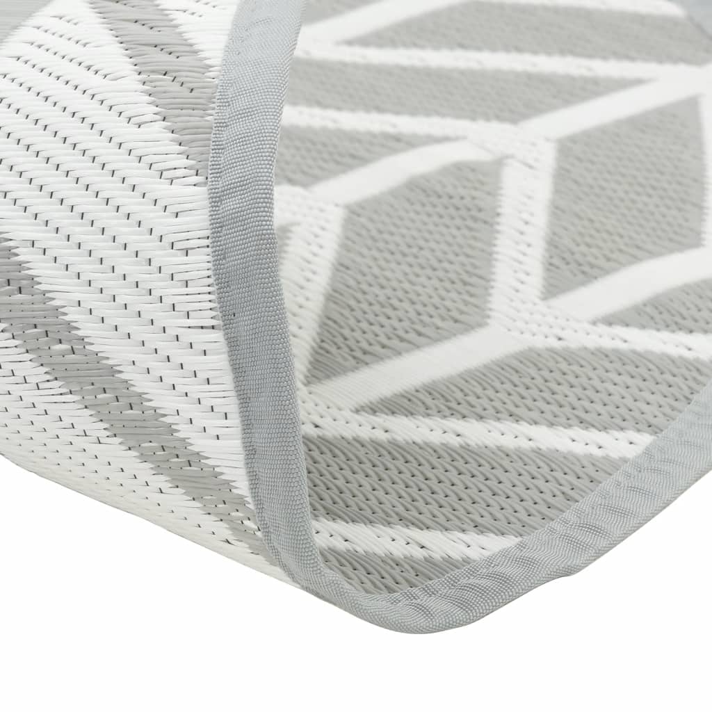 Tapete de exterior Ø120 cm ARAKIL PP cinzento