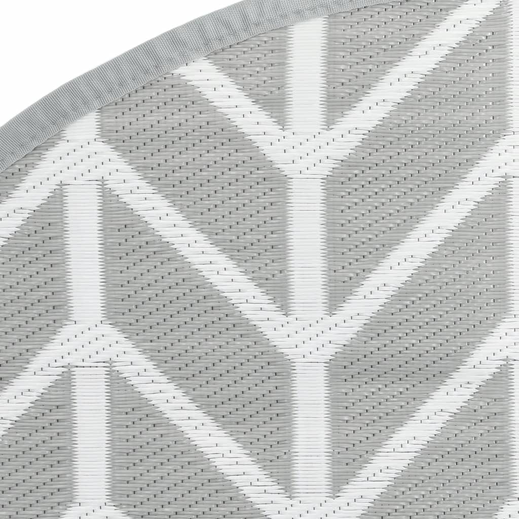 Tapete de exterior Ø120 cm ARAKIL PP cinzento