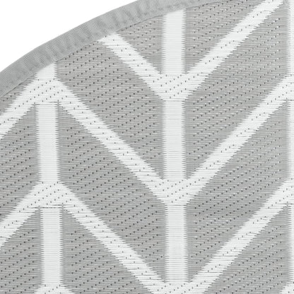 Tapete de exterior Ø160 cm ARAKIL PP cinzento