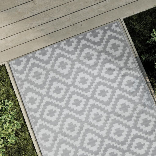 Tapete de exterior 120x180 cm ARAKIL PP cinzento