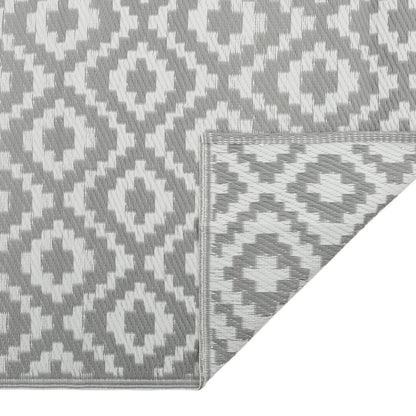 Tapete de exterior 160x230 cm ARAKIL PP cinzento