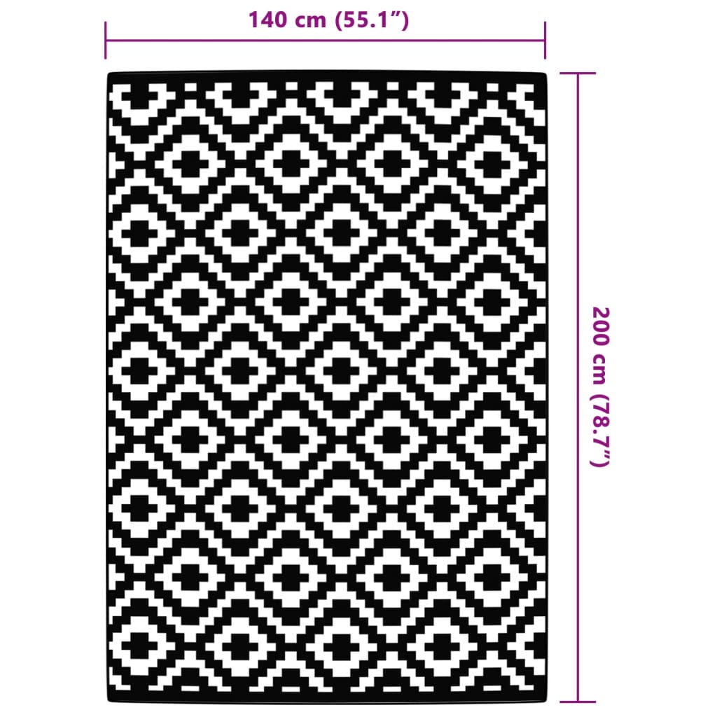 Tapete de exterior 120x180 cm 140x200 PP cinzento